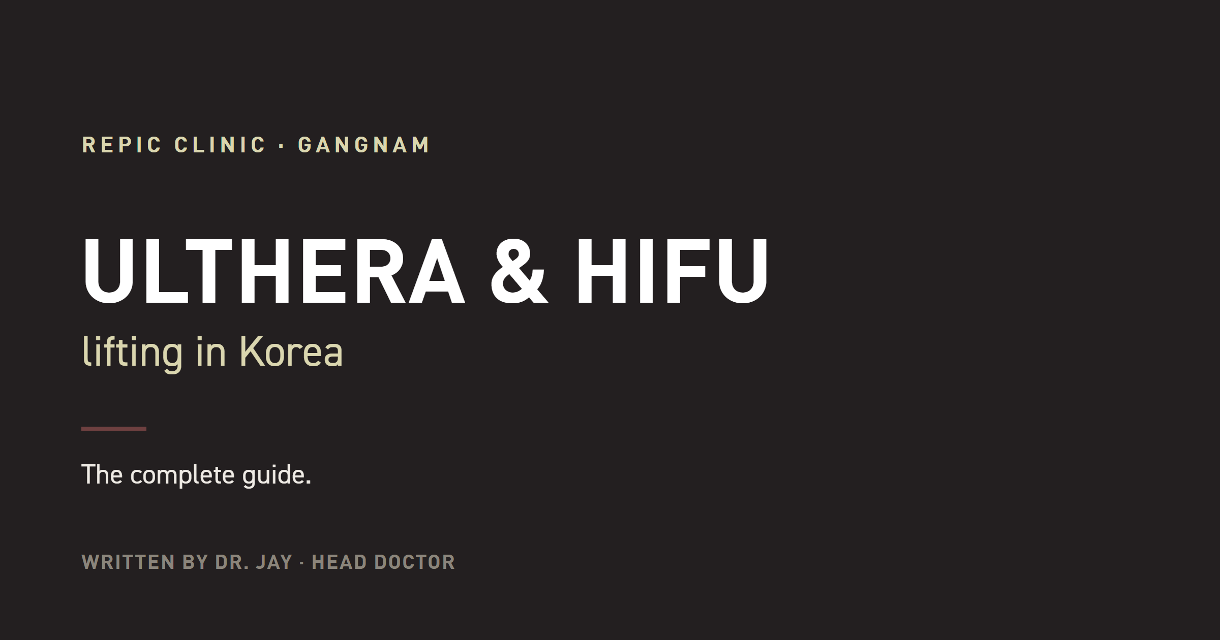 Ultherapy (HIFU) lifting in Korea: how many shots do you need? A Gangnam guide